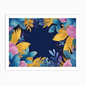 Floral Background Art Print