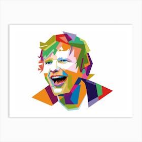 Ed Sheeran WPAP Art Print