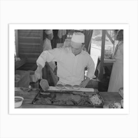 At The Hamburger Stand On The Fourth Of July, Vale, Oregon By Russell Lee Art Print