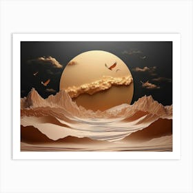 Desert Landscape Art Print