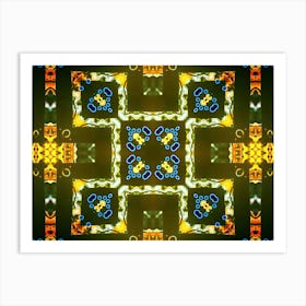 Ethnic Pattern Carpet Art Print