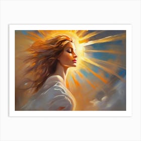 Woman In The Sun 10 Art Print