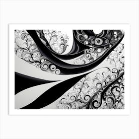 Abstract Black And White art, black and white art Art Print