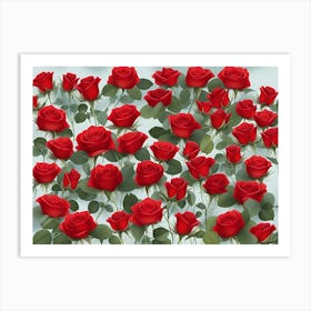 Red Roses 4 Art Print