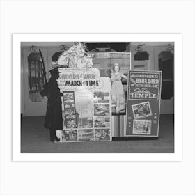 Signs In Front Of Theater, Hobbs, New Mexico By Russell Lee Art Print