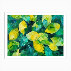 Lemon Leaves Art Print