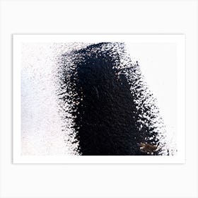 Black Paint On A Wall Art Print