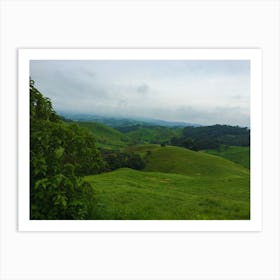 Lush Countryside in Costa Rica during Rainy Season Art Print