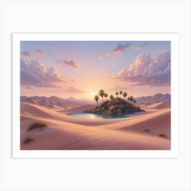 Desert Landscape Art Print