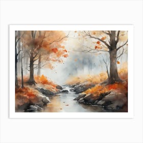 Autumn In The Woods 1 Art Print