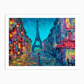 Paris At Night Art Print