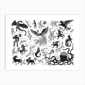 Mythical Creatures Art Print