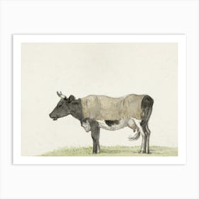 Standing Cow With Blanket, Jean Bernard Art Print