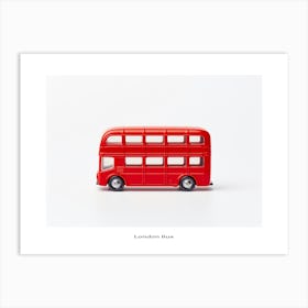 Toy Car Red London Bus 2 Poster Art Print
