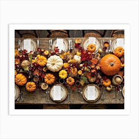 Thanksgiving Table Setting 3 Art Print