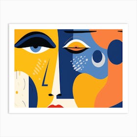 Abstract Portrait Of A Woman 2 Art Print