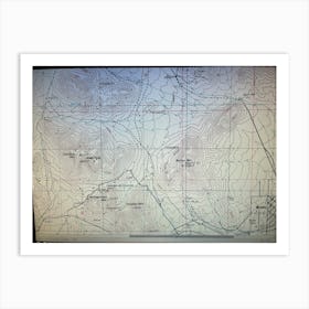 Topographic Map Art Print