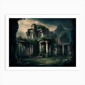 Ruins Of The Ancient City Art Print