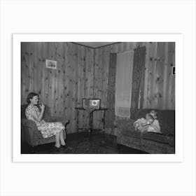 Untitled Photo, Possibly Related To Living Room In Project Home, Lake Dick, Arkansas By Russell Lee Art Print