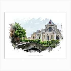 Onze Lieve Vrouwekerk, Bruges, Belgium Art Print