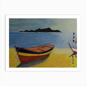 Pattaya Fishing Boats A Art Print