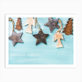 Christmas Tree Ornaments Art Print