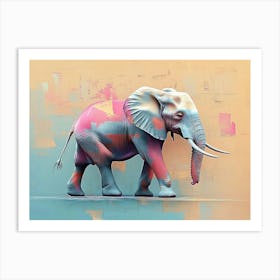 Elephant Canvas Art Art Print