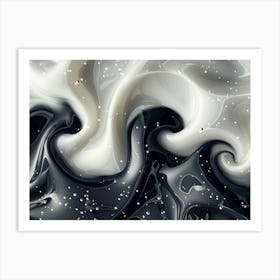 Black And White Swirls Art Print