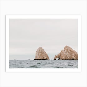 Rocky Cliffs In Ocean Art Print