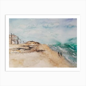 Rocas Negras Art Print