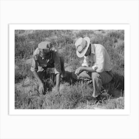 Untitled Photo, Possibly Related To Fsa (Farm Security Administration) Supervisor And Client Looking Among Art Print