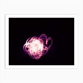 Flower Light Abstract Light Painting Art Print