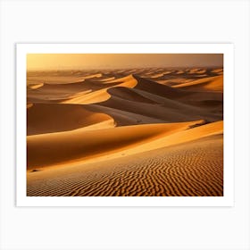 Sunset In The Desert 8 Art Print