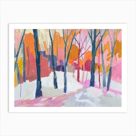 Winter In The Woods Art Print