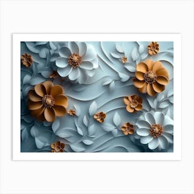 Flowers Wallpaper 15 Art Print