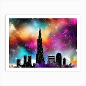 Dubai Skyline 9 Art Print