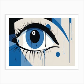 Blue Eye Art Print