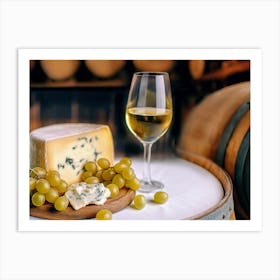 Wine And Cheese Art Print