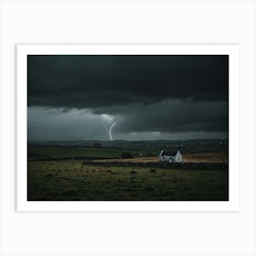 Lightning Over A House 1 Art Print