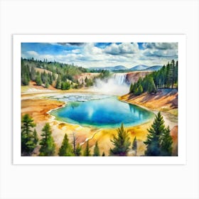 Yellowstone National Park Usa (1) Art Print