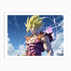 Dragon Ball Z Wallpaper 89 Art Print