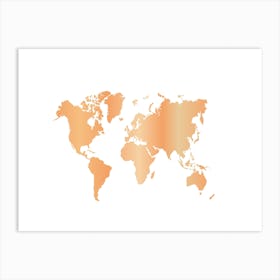 World Map 9 Art Print