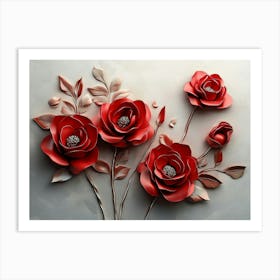 Red Roses Art Print