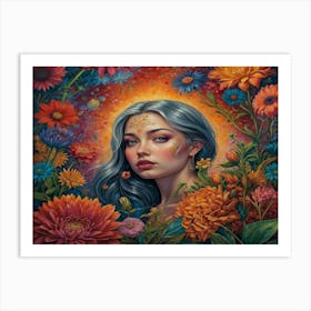 Flower Girl 4 Art Print