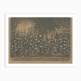 Moonlight In The Garden Art Print