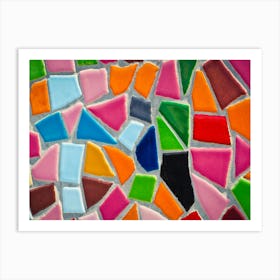 Mosaic Tile Background Art Print