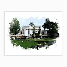 Parc Du Cinquantenaire, Brussels, Belgium Art Print