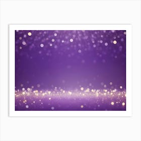 A Purple Background With Bokeh Lights, Creating A Soft And Dreamy Atmosphere Art Print