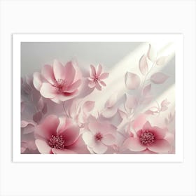 Paper Flowers 25 Art Print