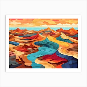 Abstract Landscape Painting 1 Art Print